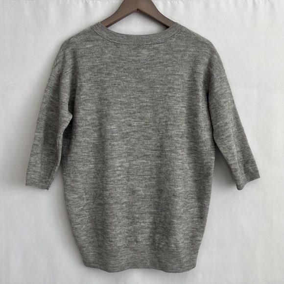 Wilfred Balzac Wool Sweater Grey 3/4-length Sleeves Women's Size Large - Picture 4 of 7